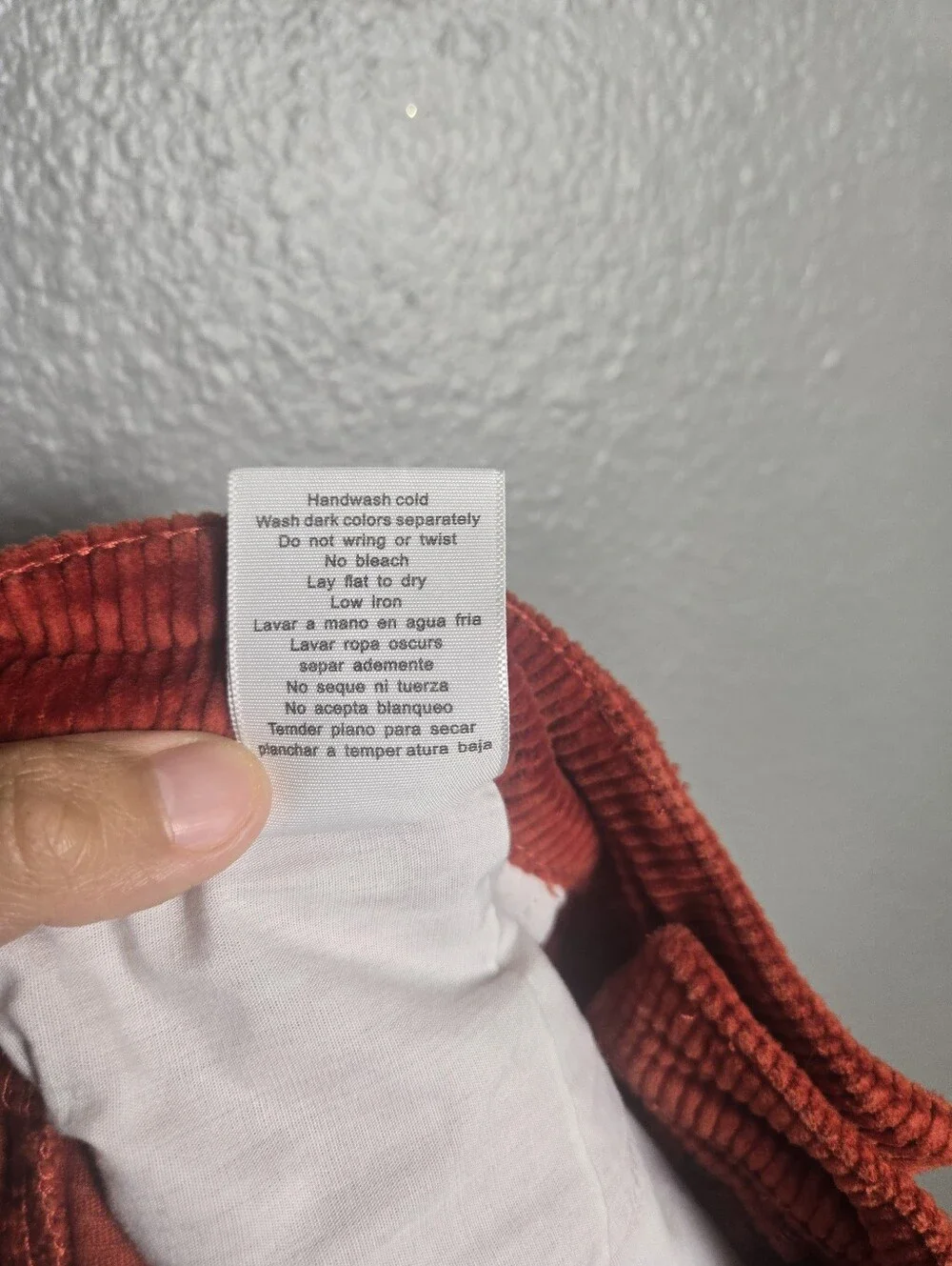Judy Blue Ankle Straight Corduroy Red Orange Jeans Size 15/32